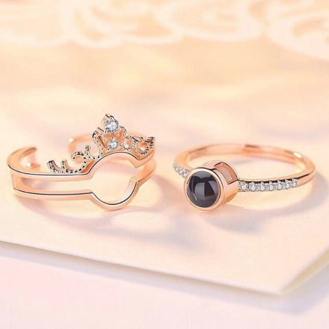 OFERTA ESPECIAL! SET X2 ANILLOS AJUSTABLE 100 TE AMO💕