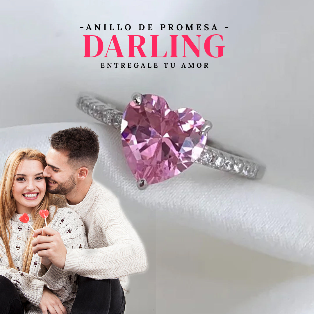 JOYERIA EXCLUSICA! ANILLO DE PROMESA AJUSTABLE DARLING😍