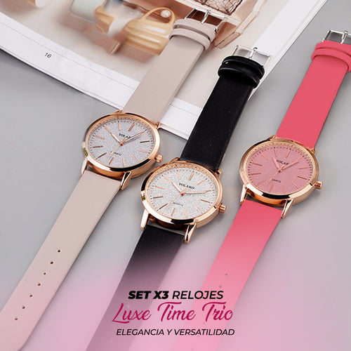 OFERTA EXCLUSIVA! SET X3 RELOJES TIME TRIO🔥