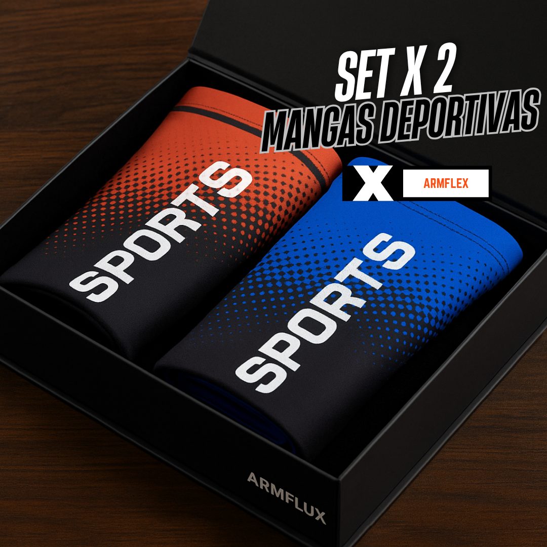 SET X 2 MANGAS DEPORTIVAS FLEX ARM | Protege tus brazos