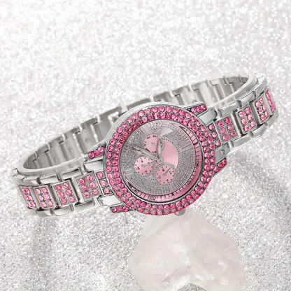 OFERTA LIMITADA! SET  DE RELOJ, BRAZALETE Y COLLAR PINK FAITH