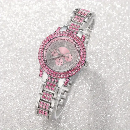 OFERTA LIMITADA! SET  DE RELOJ, BRAZALETE Y COLLAR PINK FAITH