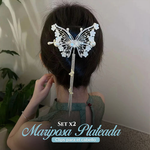 COLECCION EXCLUSIVA! SET X2 CLIP PARA EL CABELLO MARIPOSA