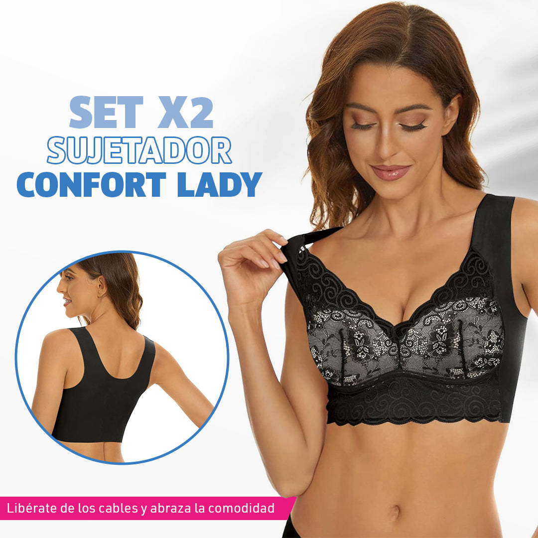 ¡ OFERTA IMPERDIBLE ! SET X 2 SUJETADORES COMFORT LADY